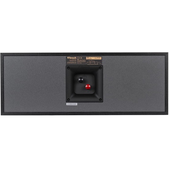 Klipsch R-52C Powerful Detailed Center Channel Home Speaker - Black