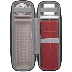 Ultimate Ears MEGABOOM 3 Waterproof Wireless Bluetooth Portable Speaker (Sunset Red) with Included Cable & Wall Plug Bundled with Power Up Charging Dock and Knox Gear Protective Padded Case (3 Items)