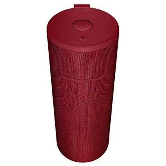 Ultimate Ears MEGABOOM 3 Waterproof Wireless Bluetooth Speaker (Sunset Red) with included Cable & Wall Plug Bundled with Knox Gear Protective Padded Case (2 Items)