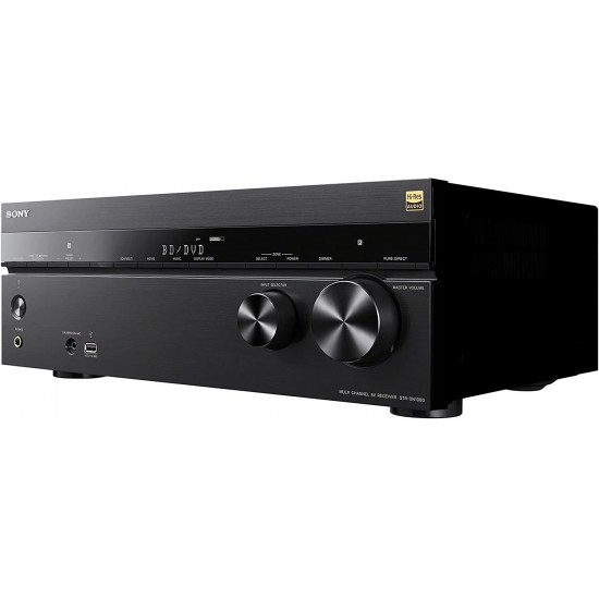 Sony STR-DN1080 7.2-ch Surround Sound Home Theater AV Receiver: 4K HDR, Dolby Atmos, Bluetooth, WiFi, Google Chromecast Black