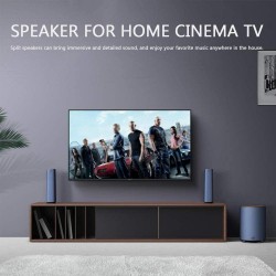 MAMBASANKE 5.1 Surround Sound System with Wired Split Speaker, Home Cinema Speaker, Deep Bass, Wireless Bluetooth, Multi Device for AUX/COX/Opt/USB/BT, UK Plug, PC/PS4/Xbox/DVD Player/TV/Smartphone