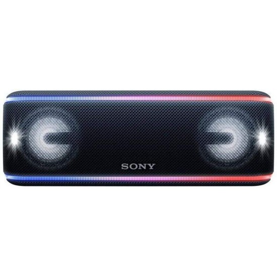 Sony SRS-XB41 Portable Bluetooth Speaker: Wireless Party Speaker with Flashing Line Light - Loud Audio for Phone Calls Bluetooth Speakers - Black - SRS-XB41