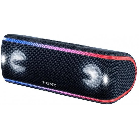 Sony SRS-XB41 Portable Bluetooth Speaker: Wireless Party Speaker with Flashing Line Light - Loud Audio for Phone Calls Bluetooth Speakers - Black - SRS-XB41