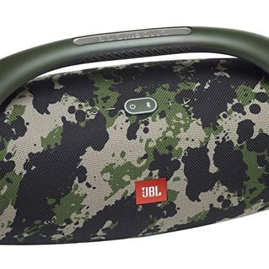 JBL Boombox 2 Waterproof Portable Bluetooth Speaker with Built-in Powerbank and gSport Hardshell Case (Green Camo)