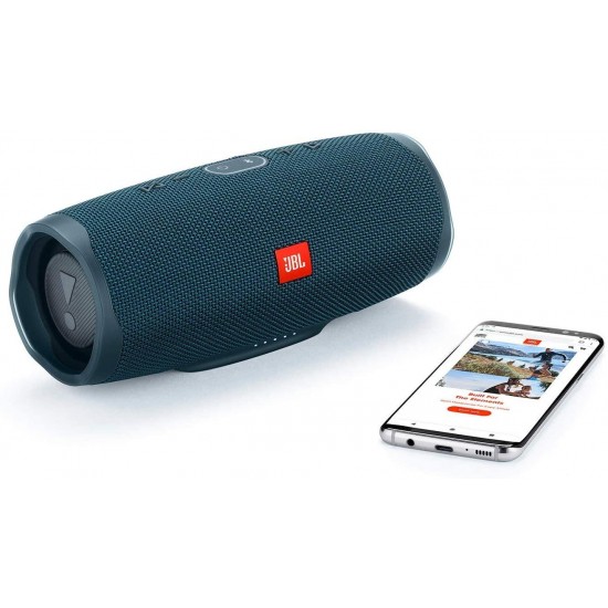 JBL Charge 4 Portable Waterproof Wireless Bluetooth Speaker Bundle - (Pair) Blue