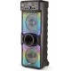 QXF LMS-210 TWS Bluetooth Dual 10” Woofer 1” Tweeter Rechargeable Recording Portable Speaker with USB/TF Card Port Wireless Microphone with Echo Control FM Radio Liquid Motion Lights (2021 Model)