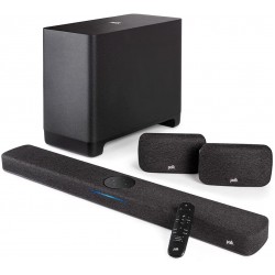 Polk Audio React Home Theater System with React Sound Bar, Wireless Subwoofer, and Wireless Surround Speakers