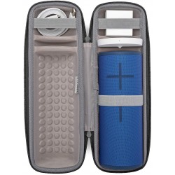 Ultimate Ears MEGABOOM 3 Waterproof Wireless Bluetooth Portable Speaker (Lagoon Blue) with included Cable & Wall Plug Bundled with Knox Gear Protective Padded Case and Power Up Charging Dock (3 Items)