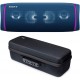 Sony SRSXB43 Extra BASS Bluetooth Wireless Portable Speaker (Blue) with Knox Gear Storage and Travel case Bundle (2 Items)