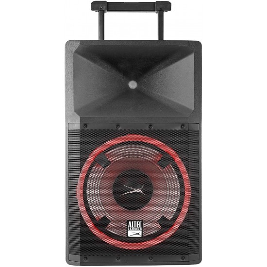 Altec Lansing ALP-L2200PK Lightning Series Indoor Outoor Ultra Powerful Bluetooth 2200 Peak Watt Speaker with Party Lights and Built in Media Player