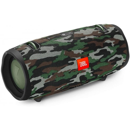 JBL Xtreme 2 Portable IPX7 Waterproof Wireless Bluetooth Speaker Squad Camo, with 10W Wireless Pad Charger