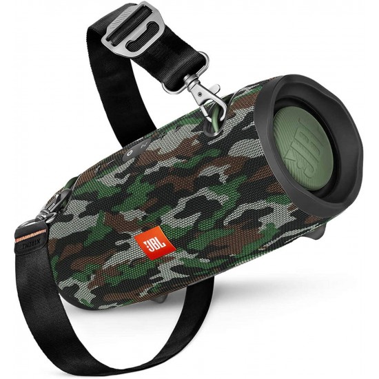 JBL Xtreme 2 Portable IPX7 Waterproof Wireless Bluetooth Speaker Squad Camo, with 10W Wireless Pad Charger