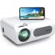 Projector, BOSNAS WiFi Bluetooth Projector 8500L Full HD Video Projector Native 1080P/4k Wireless LED/LCD Home&Outdoor Movie Theater, 300