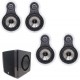 MTX Audio TF625W Bundle - 2 Pairs of MTX Audio TF625 6.5 Inch 2-Way 100W RMS 8-Ohm in-Wall Speaker, White with Niles SW8 8