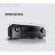 Denon AVR-X1600H 4K UHD AV Receiver | 2019 Model | 7.2 Channel, 80W Each | 3D Audio | New Dolby Atmos Height Virtualization | 6 HDMI Inputs and 1 Output with eARC Support | AirPlay 2, Alexa & HEOS