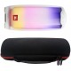 JBL Pulse 4 Waterproof Portable Bluetooth Speaker with 360 Color LED and gSport EVA Case (White)