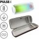 JBL Pulse 4 Waterproof Portable Bluetooth Speaker with 360 Color LED and gSport EVA Case (White)