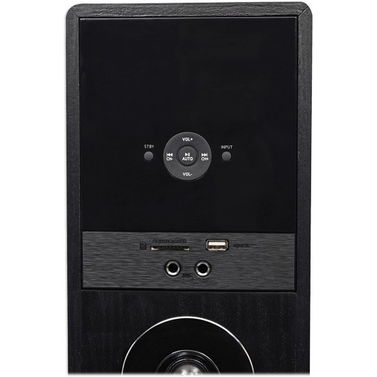 Rockville TM80B Black Home Theater System Tower Speakers 8