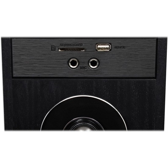 Rockville TM80B Black Home Theater System Tower Speakers 8