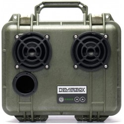 DemerBox: Waterproof, Portable, and Rugged Outdoor Bluetooth Speakers. Loud Sound, Deep Bass, 40+ hr Battery Life, Dry Box + USB Charging, Multi-Pairing Party Mode. Built to Last