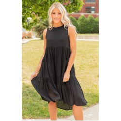 Tiered Midi Dress