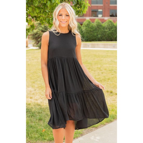 Tiered Midi Dress