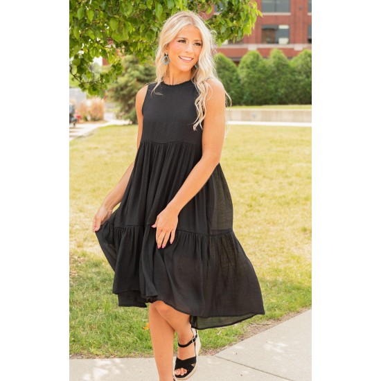 Tiered Midi Dress