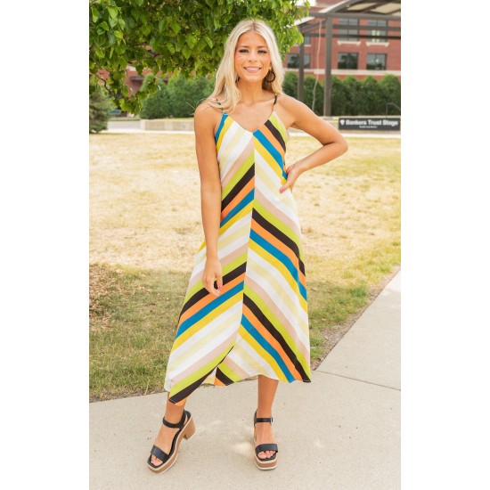 Striped Maxi Dress