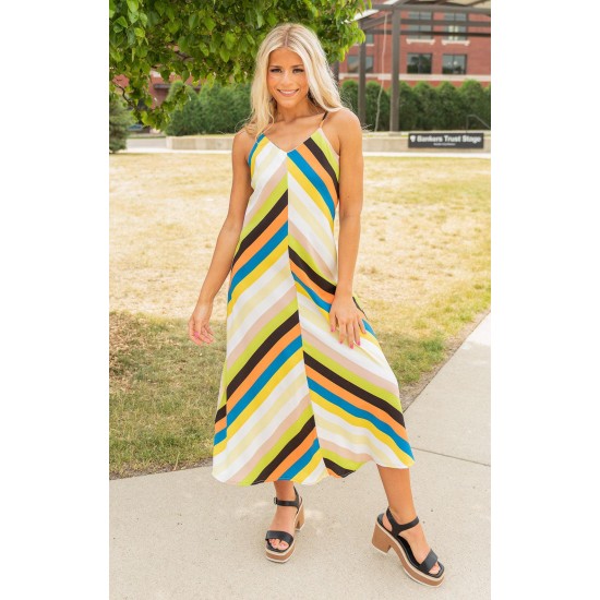 Striped Maxi Dress