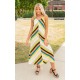 Striped Maxi Dress